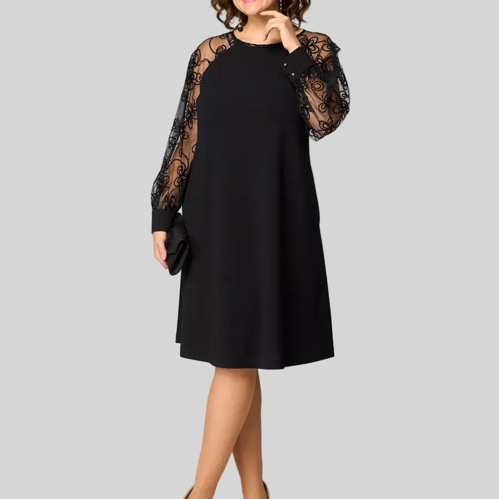 Barbara | Elegant Black Lace Dress