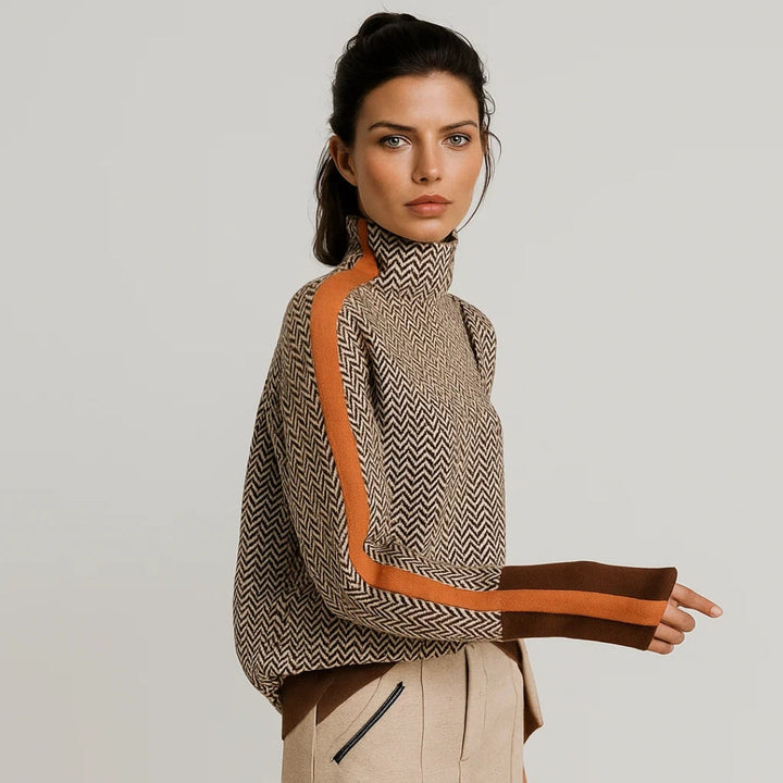 Camille | High Neck Sweater