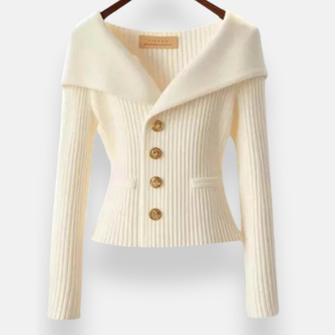 Ivy | Wide collar cardigan