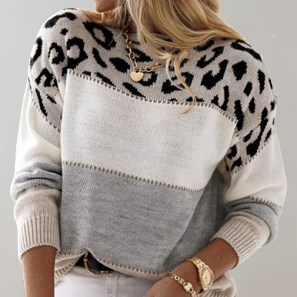 Elena | Elegant Leopard Sweater