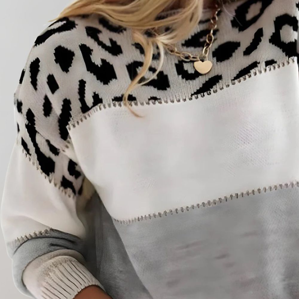 Elena | Elegant Leopard Sweater