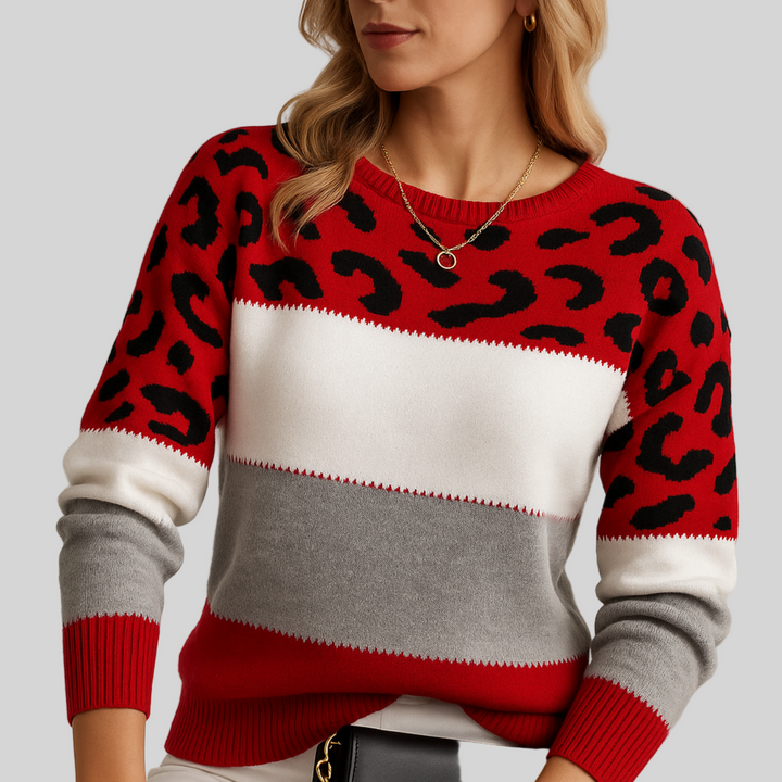 Elena | Elegant Leopard Sweater