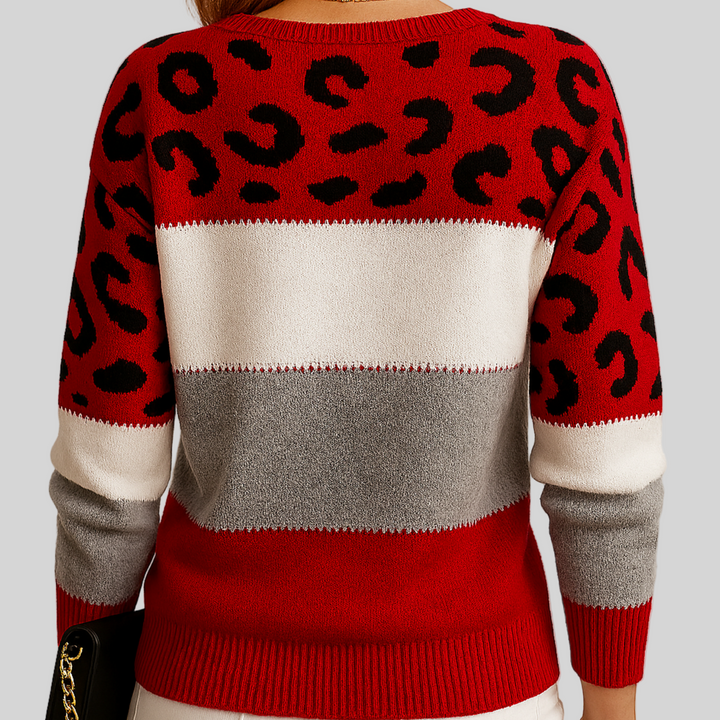 Elena | Elegant Leopard Sweater