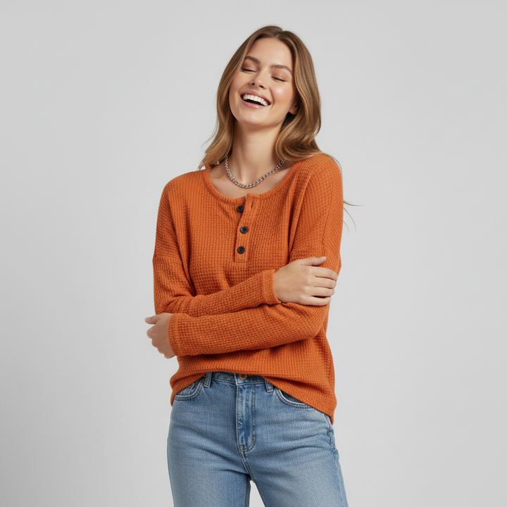 Pamelia | Waffle Knit Sweater