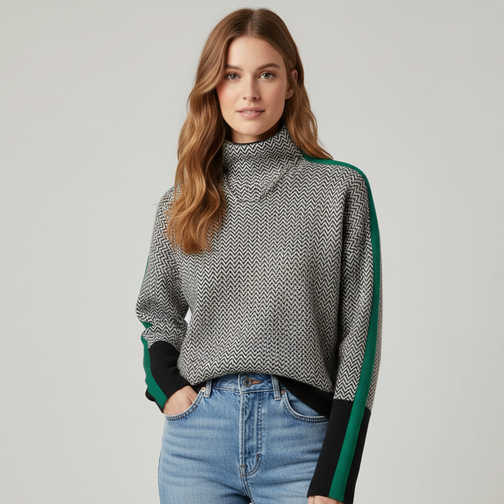 Camille | High Neck Sweater