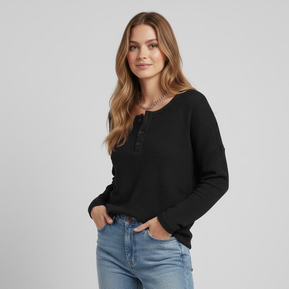 Pamelia | Waffle Knit Sweater