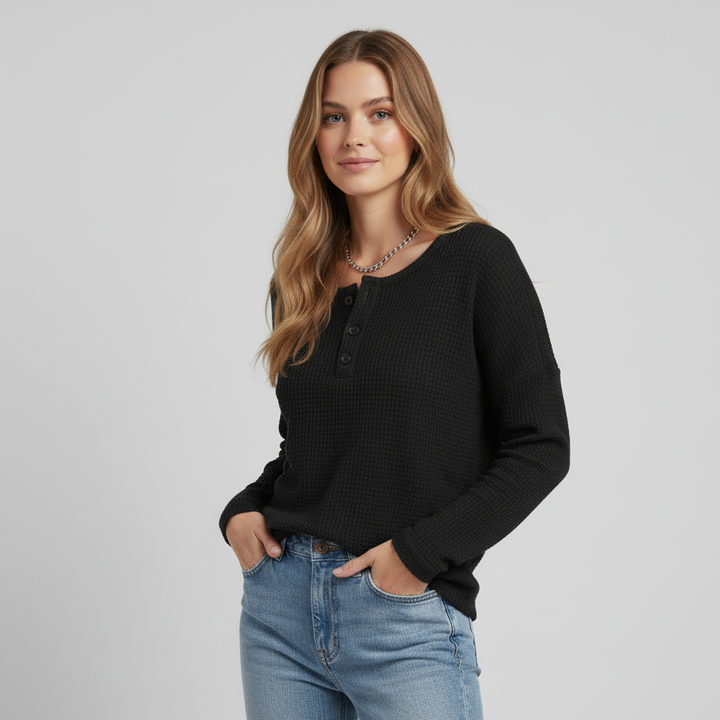 Pamelia | Waffle Knit Sweater