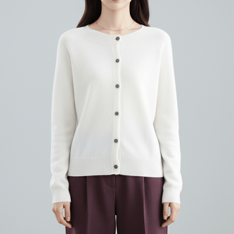 Avani | Wool Women’s O - Neck Knitted Sweater - MAISON EMILY