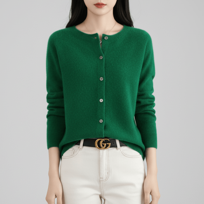 Avani | Wool Women’s O - Neck Knitted Sweater - MAISON EMILY