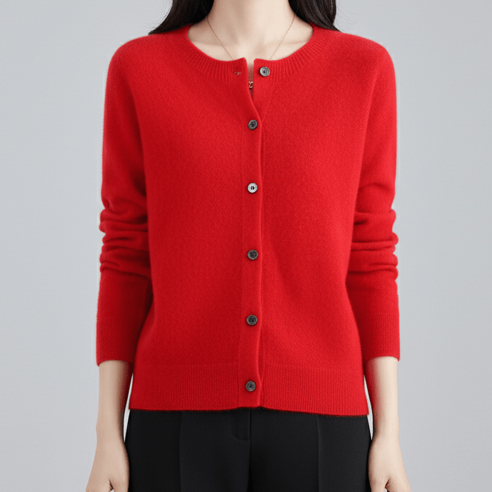 Avani | Wool Women’s O - Neck Knitted Sweater - MAISON EMILY