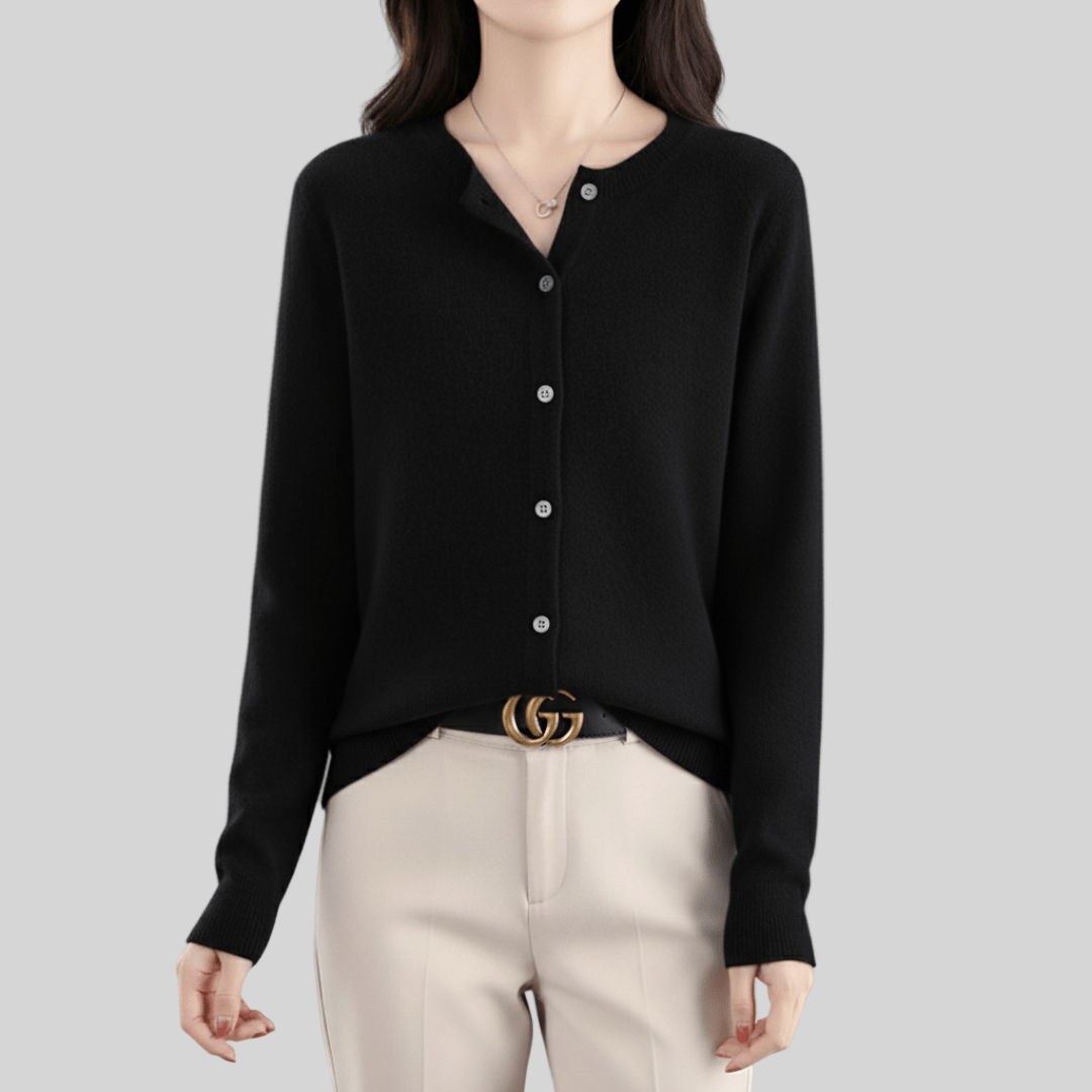 Avani | Wool Women’s O - Neck Knitted Sweater - MAISON EMILY