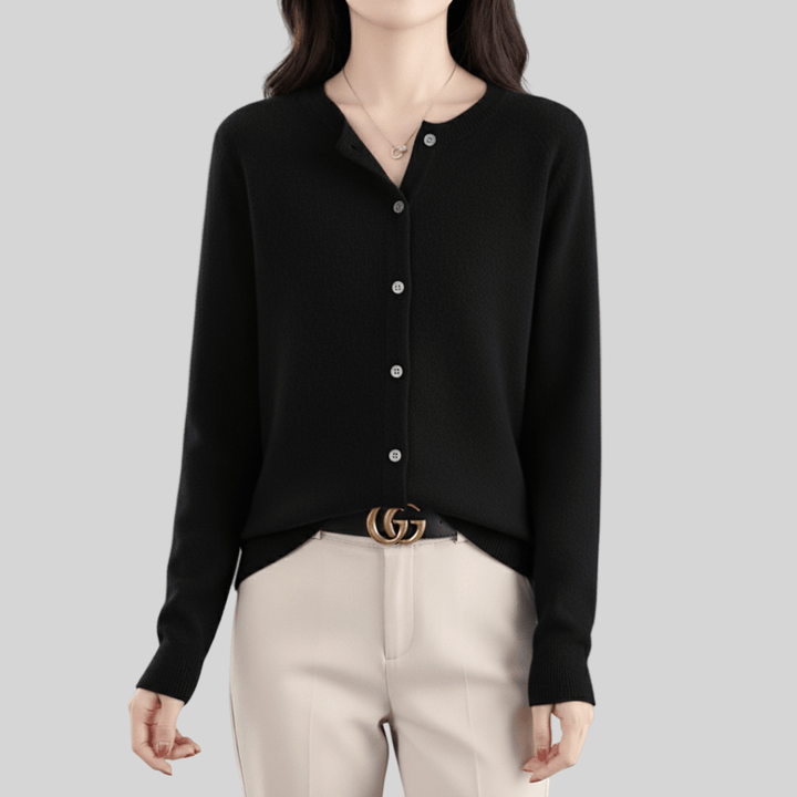 Avani | Wool Women’s O - Neck Knitted Sweater - MAISON EMILY