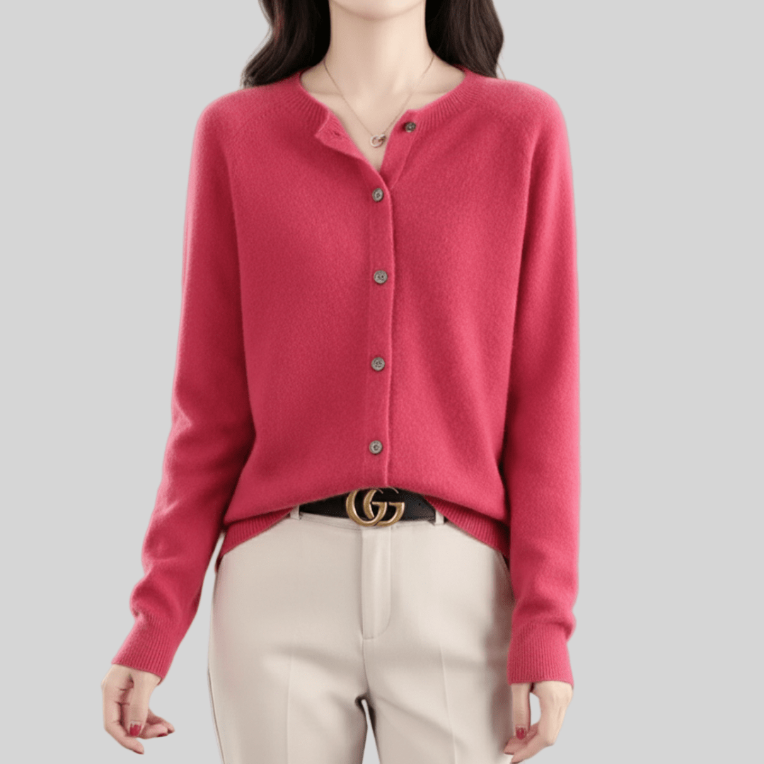 Avani | Wool Women’s O - Neck Knitted Sweater - MAISON EMILY