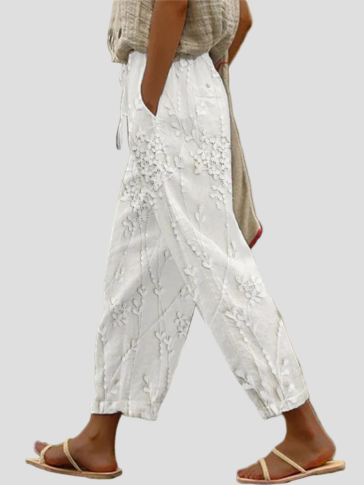 Aviora | Vine Printed Trousers - MAISON EMILY