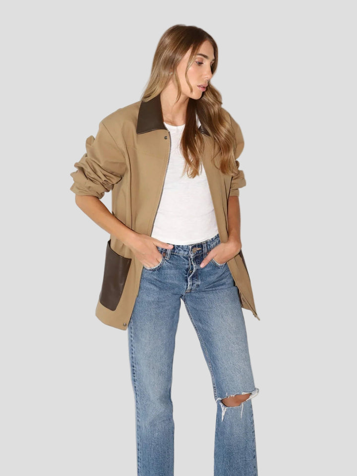 Cleo | Canvas Barn Jacket - MAISON EMILY