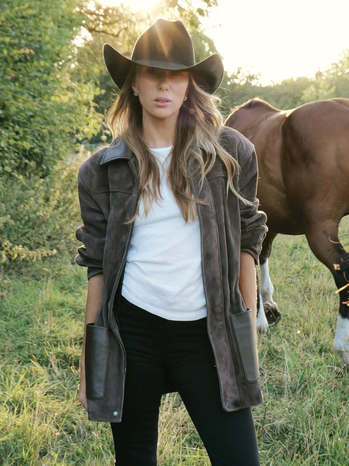 Cleo | Canvas Barn Jacket - MAISON EMILY