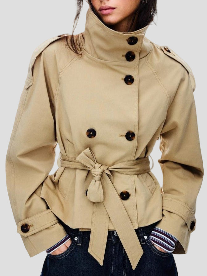 Emmy | Short Trench Jacket - MAISON EMILY