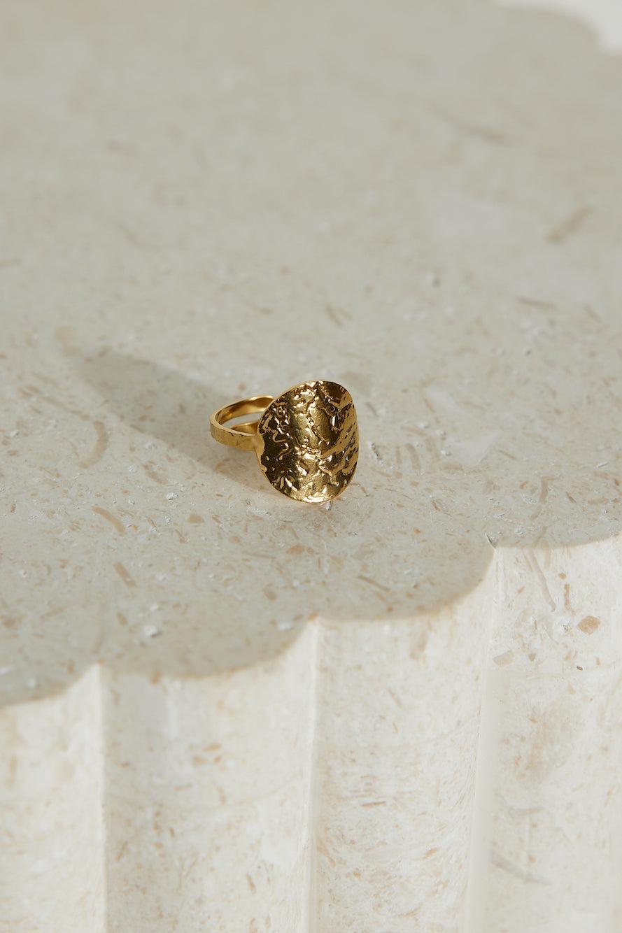 Golden Moon | 18K Gold Plated Ring - MAISON EMILY
