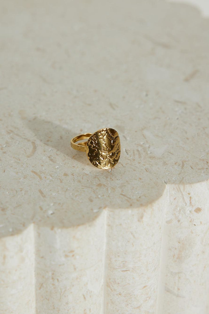 Golden Moon | 18K Gold Plated Ring - MAISON EMILY