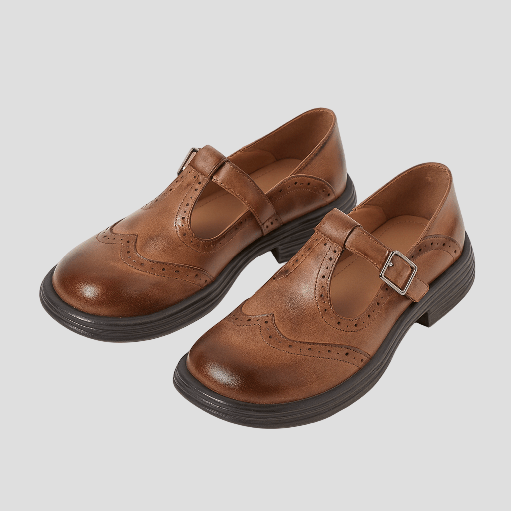 Lea | Elegant Leather Shoes - MAISON EMILY