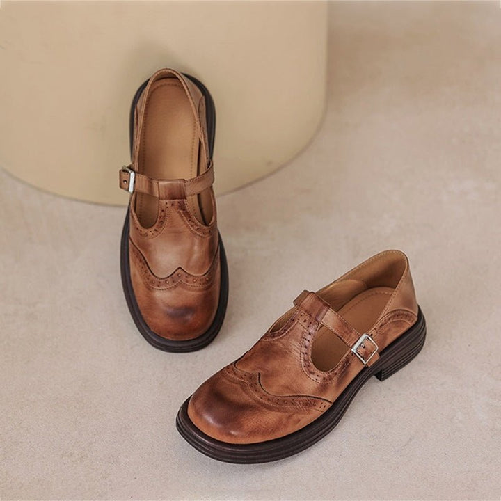 Lea | Elegant Leather Shoes - MAISON EMILY