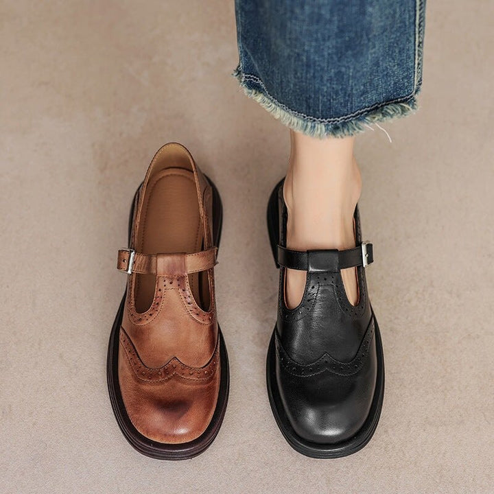 Lea | Elegant Leather Shoes - MAISON EMILY