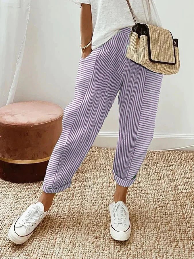 Loa | Striped Pants - MAISON EMILY