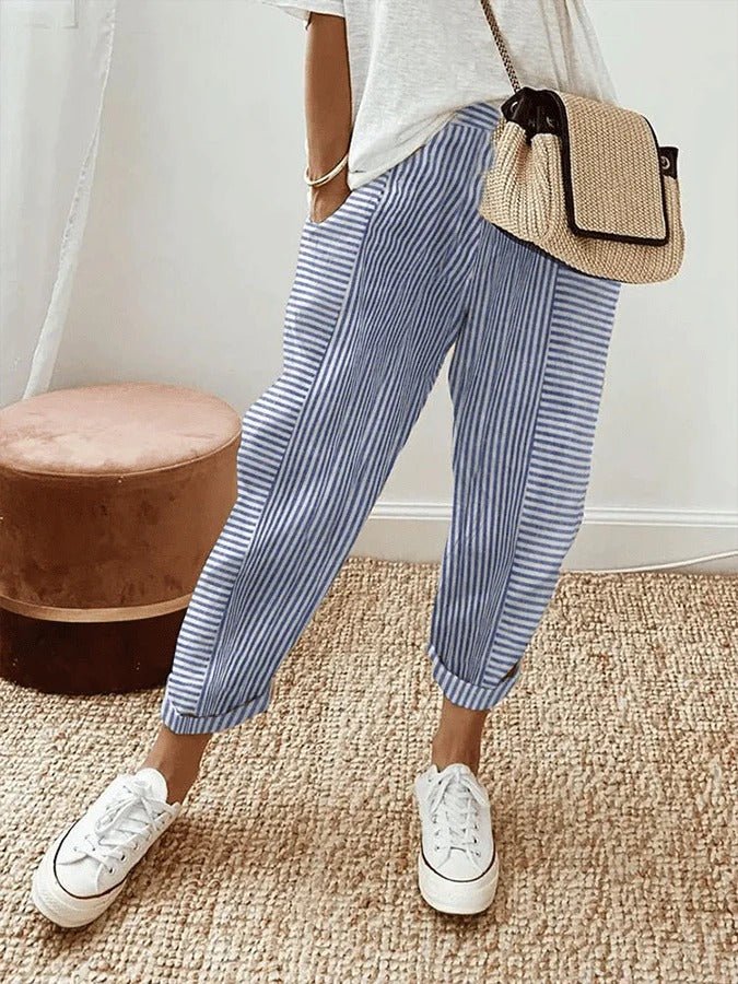 Loa | Striped Pants - MAISON EMILY