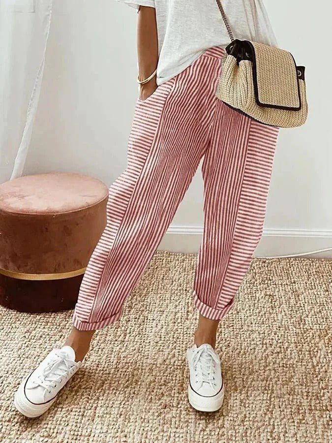 Loa | Striped Pants - MAISON EMILY