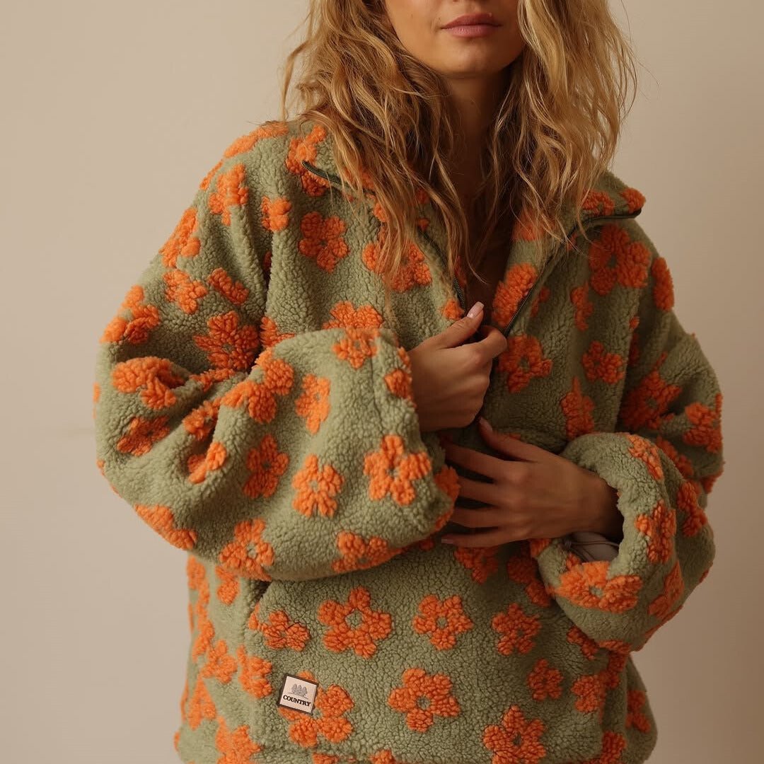 Louna | Fleece Warm Blossom - MAISON EMILY