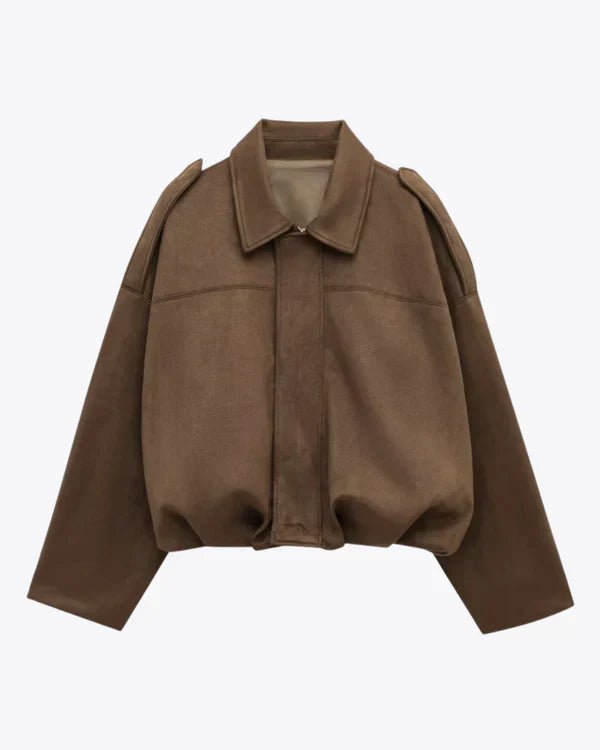 Lumiere | Faux Suede Bomber Jacket - MAISON EMILY
