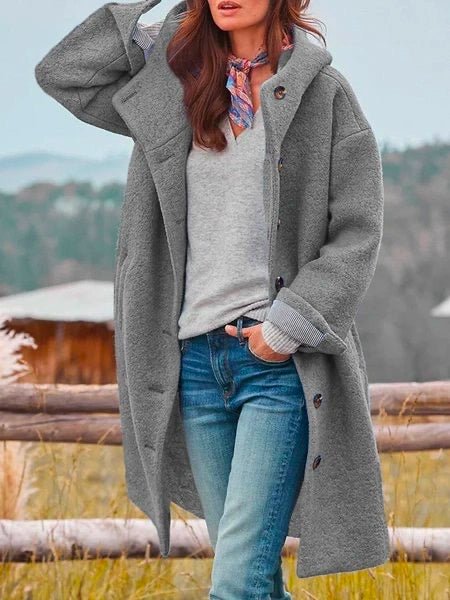 Mandy | Cozy Button - Up Coat - MAISON EMILY