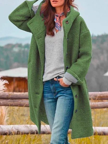 Mandy | Cozy Button - Up Coat - MAISON EMILY