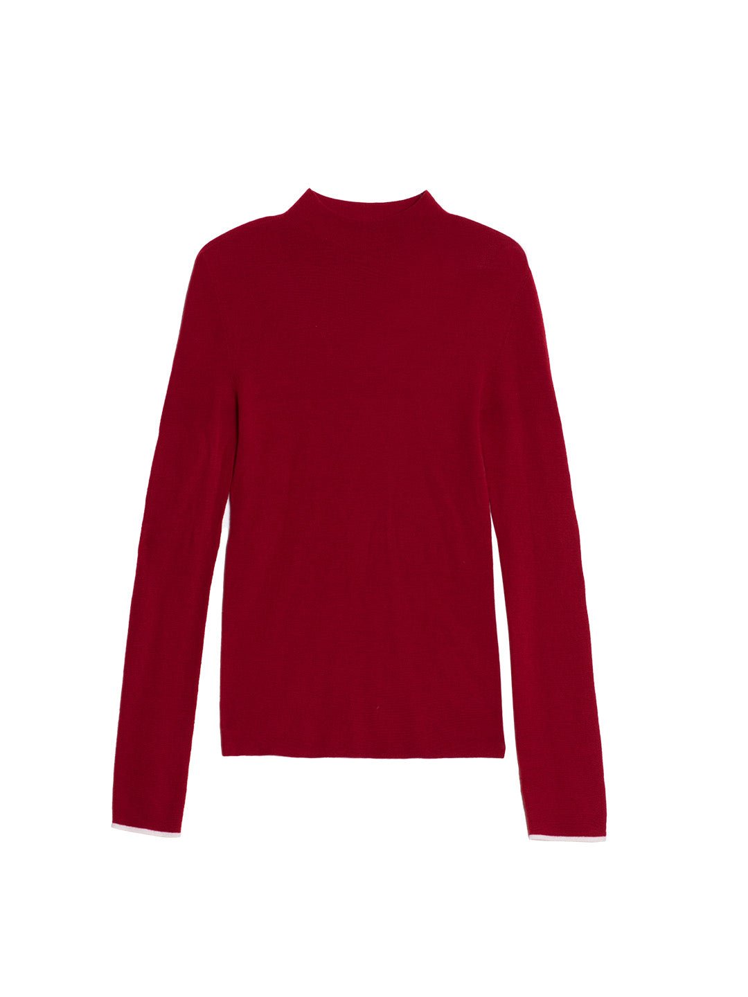 Marie | 100% Wool Half Turtleneck Slim Fit Solid Sweater - MAISON EMILY