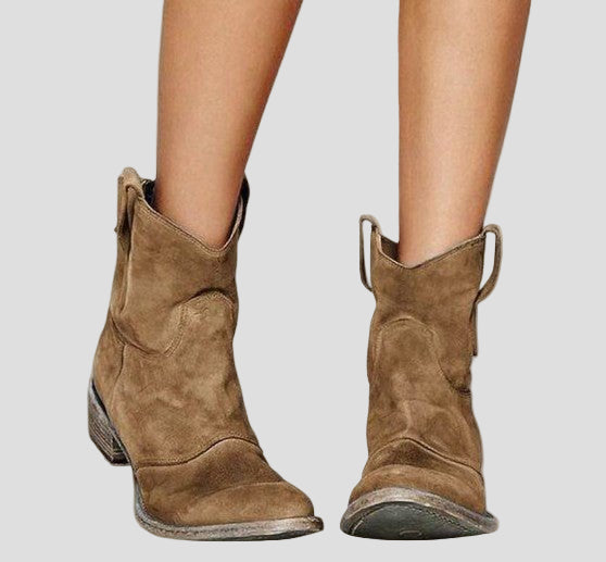 Megan | Suede ankle boots - MAISON EMILY