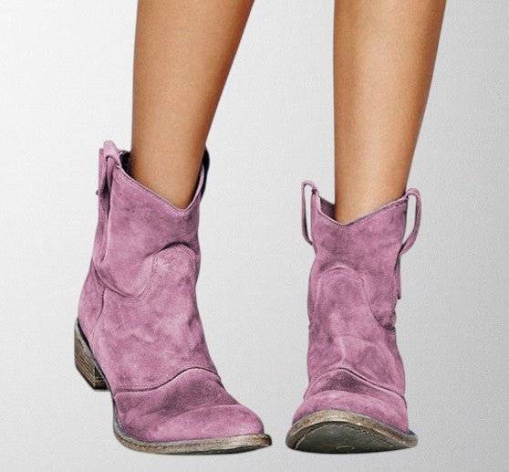 Megan | Suede ankle boots - MAISON EMILY