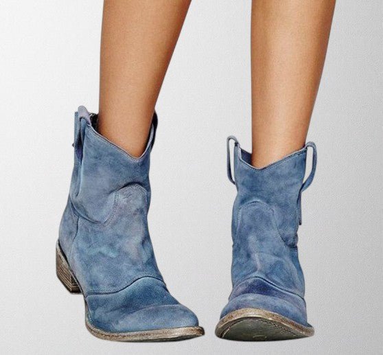 Megan | Suede ankle boots - MAISON EMILY