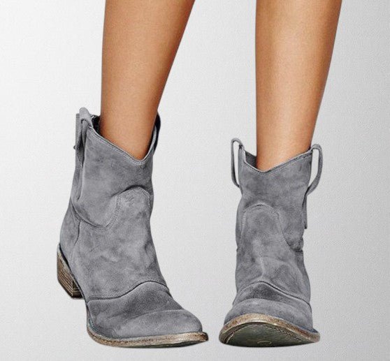 Megan | Suede ankle boots - MAISON EMILY