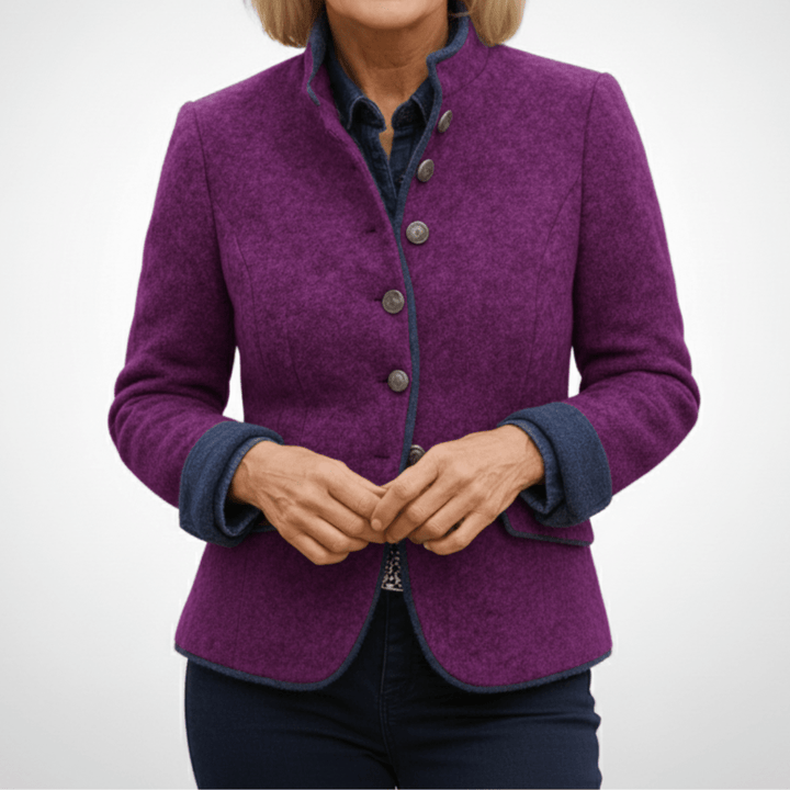 Mia | Elegant Wool - Blend Blazer - MAISON EMILY