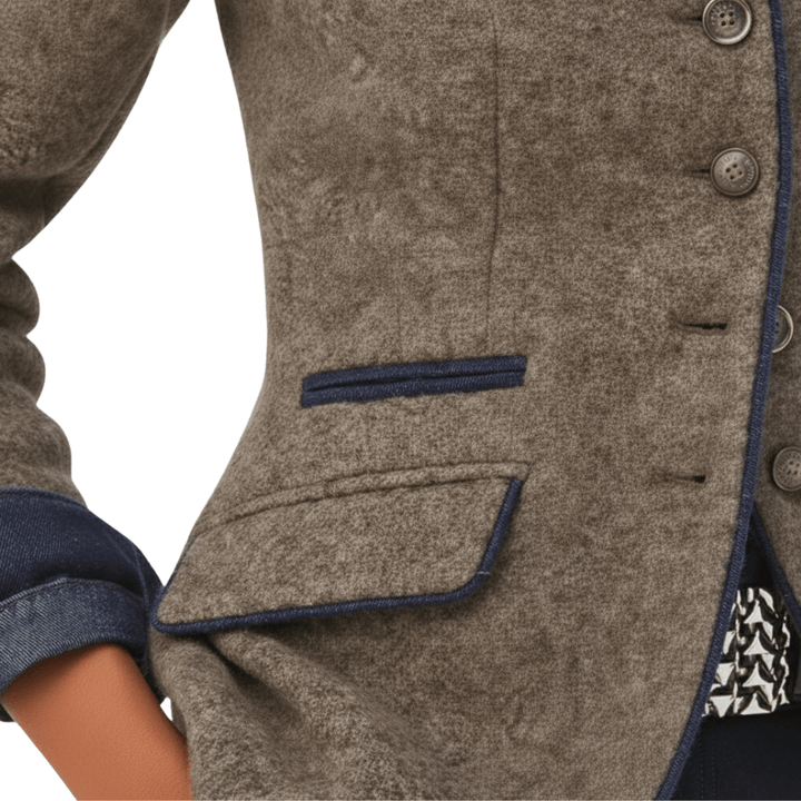 Mia | Elegant Wool - Blend Blazer - MAISON EMILY