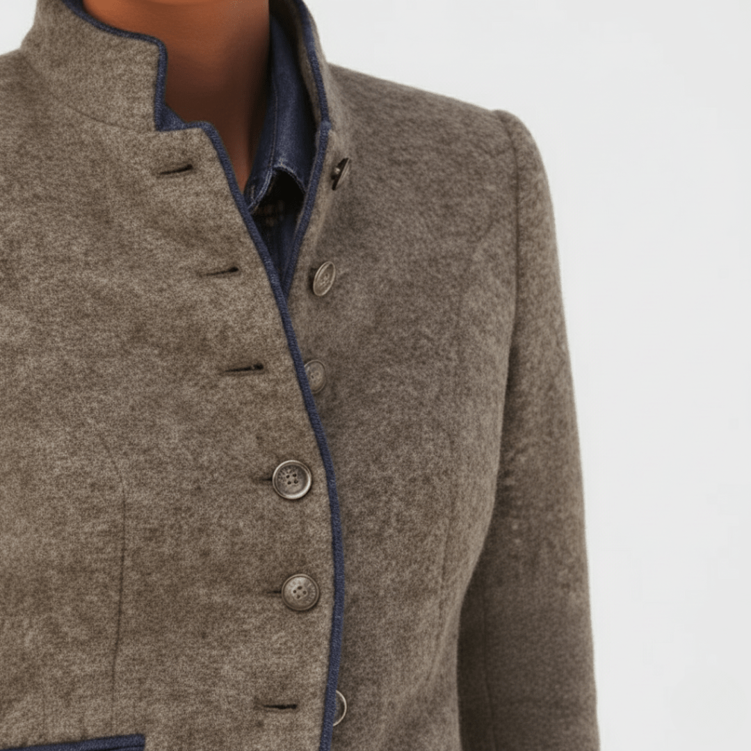 Mia | Elegant Wool - Blend Blazer - MAISON EMILY