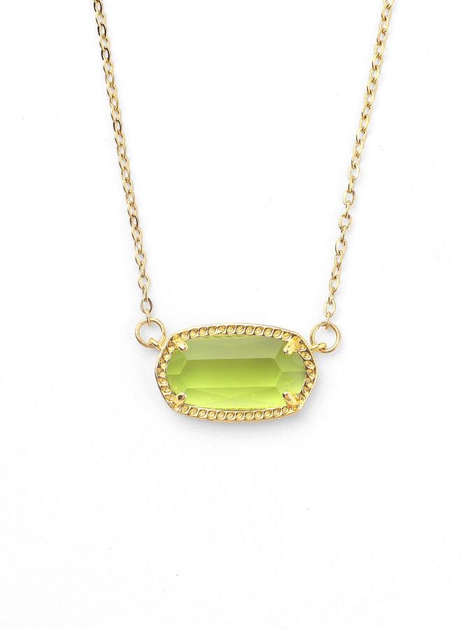 Oval Birthstone | 18K Gold Plated Pendant Necklace - MAISON EMILY