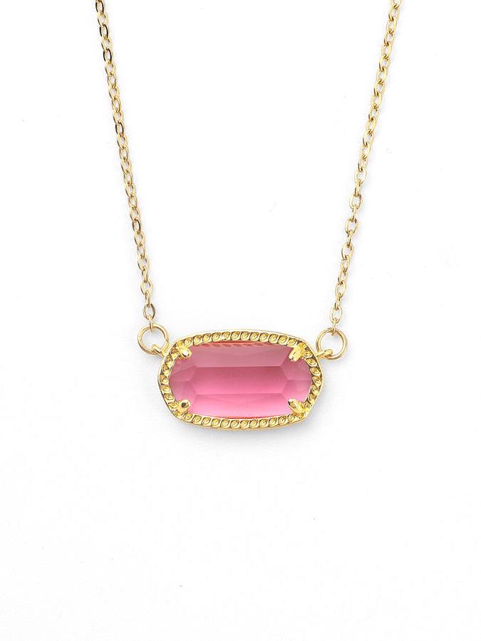 Oval Birthstone | 18K Gold Plated Pendant Necklace - MAISON EMILY
