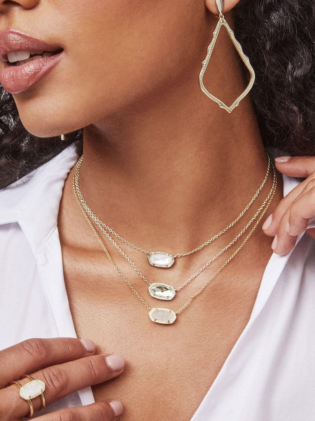 Oval Birthstone | 18K Gold Plated Pendant Necklace - MAISON EMILY