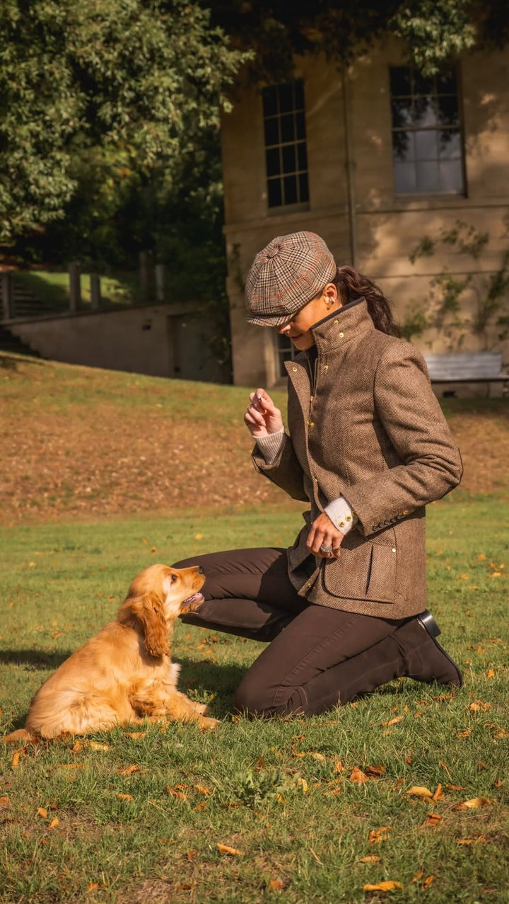 Pamela | Brown Tweed Jacket - MAISON EMILY