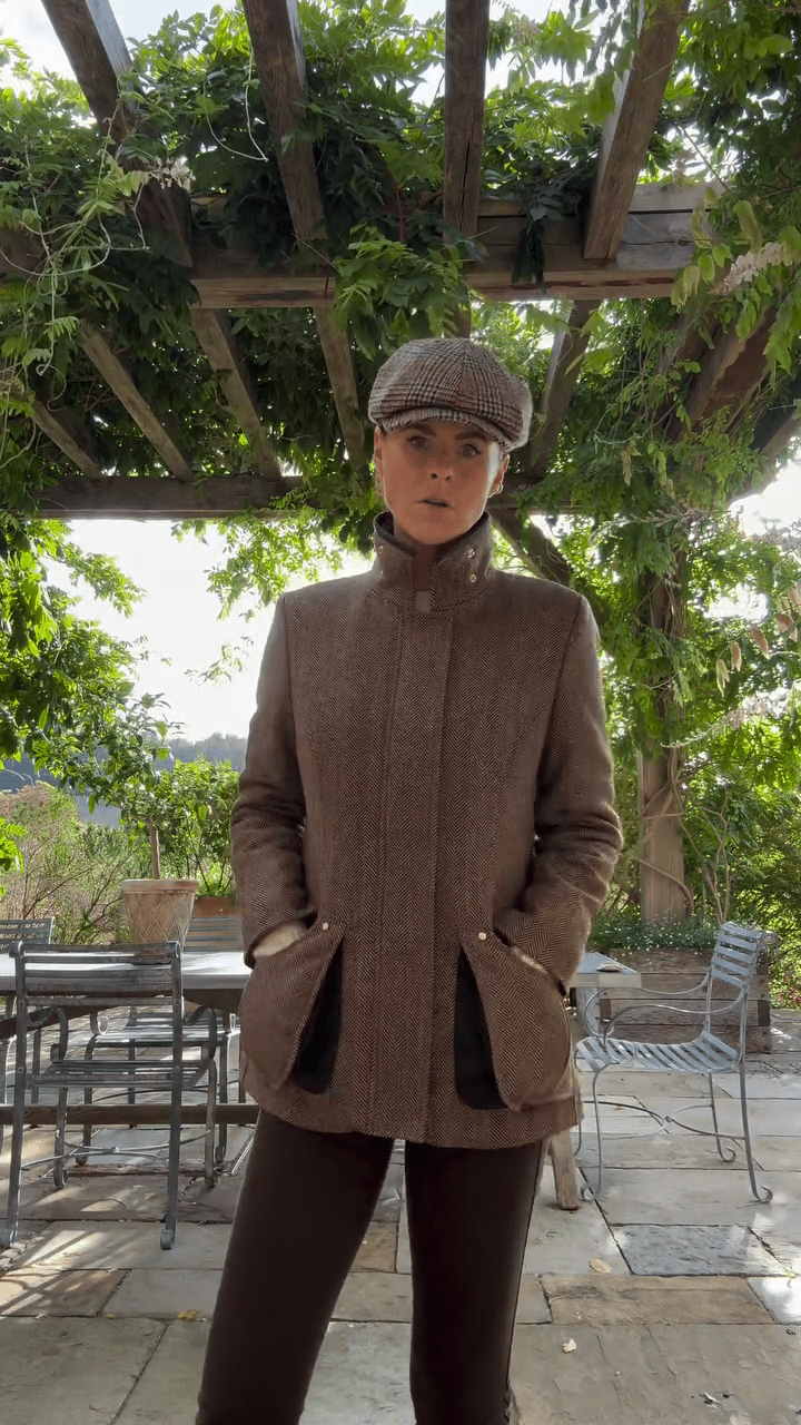 Pamela | Brown Tweed Jacket - MAISON EMILY