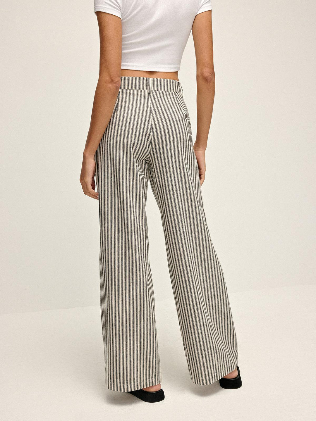 Penelope | High - Waist Long Pants - MAISON EMILY