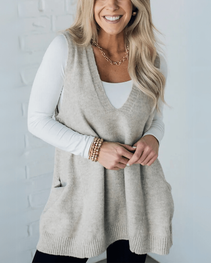 Rosa | Cozy Knit Vest - MAISON EMILY