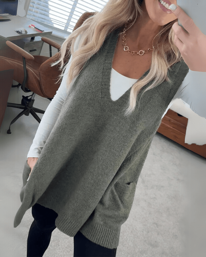 Rosa | Cozy Knit Vest - MAISON EMILY