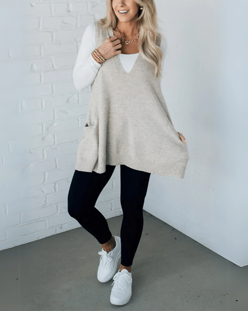 Rosa | Cozy Knit Vest - MAISON EMILY
